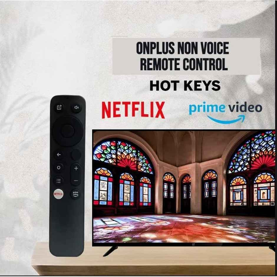 Ailkin Non-Voice Remote for OnePlus Smart TV with Netflix| YouTube| Prime & Google Hot Keys(Version-2)