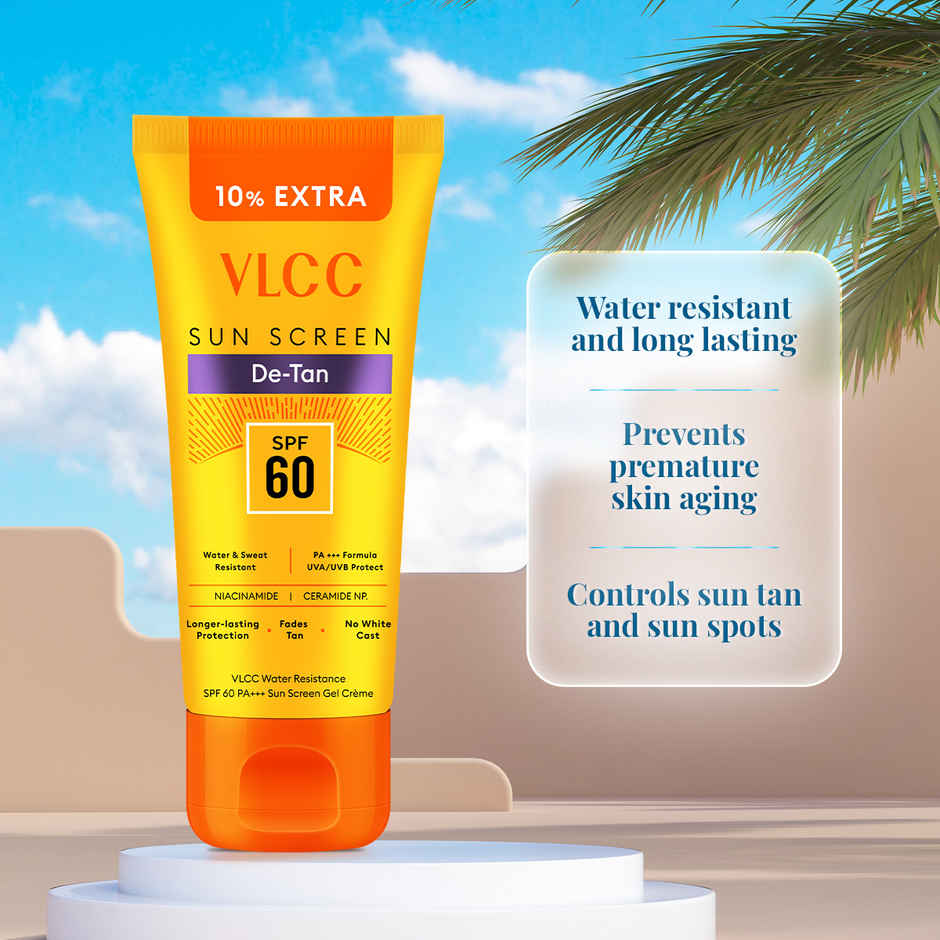 VLCC DeTan Water Resistant SPF 60 PA+++ Sunscreen Gel Creme