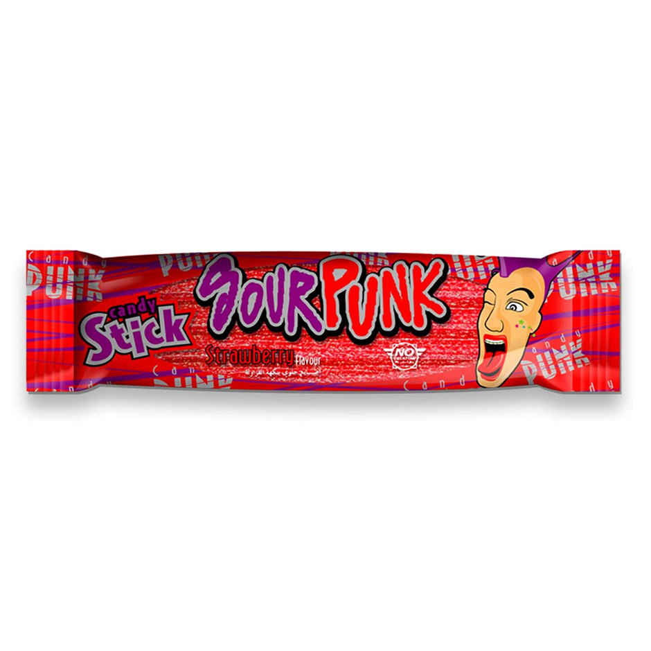 Sour Punk Candy Stick - Strawberry