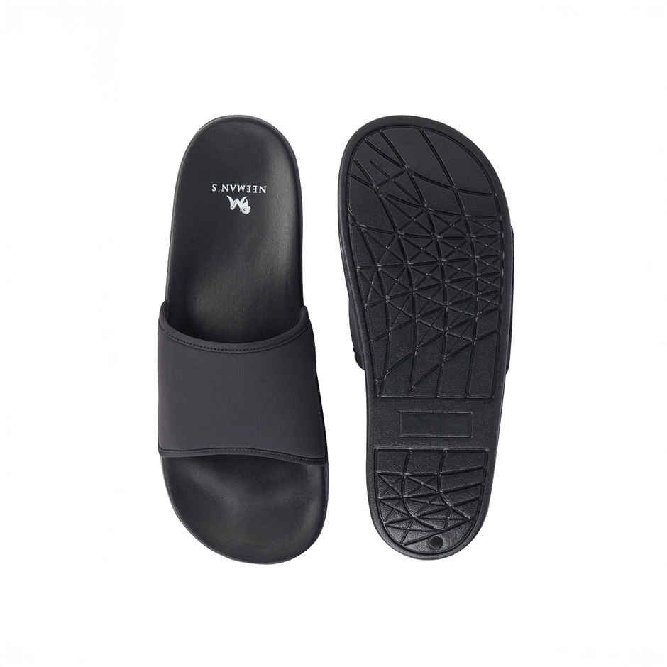 Neemans Unisex Eco Slides - Coal Black | UK 7
