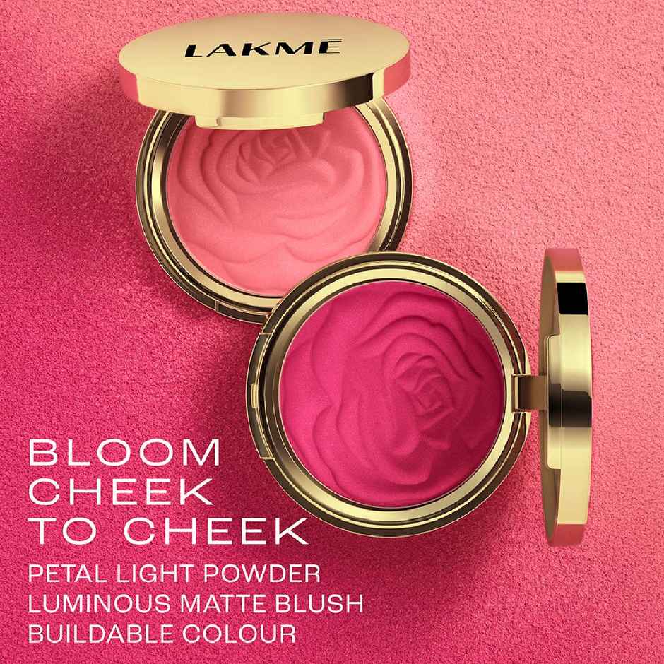 Lakme Showstopper Collection Rouge Bloom Powder Blush Pink Blossom