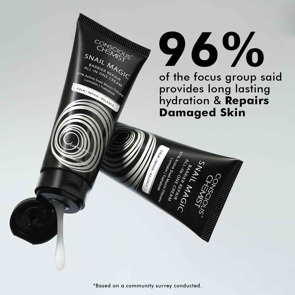 Conscious Chemist Snail Magic Barrier Repair All-In-One Gel Cream With Korean Snail Mucin Extract