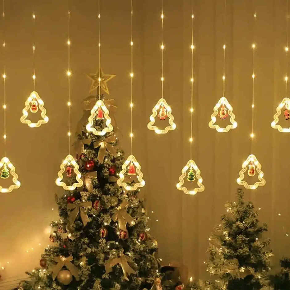 Quace Christmas Tree LED Decorative Lights - Warm White | Curtain Light