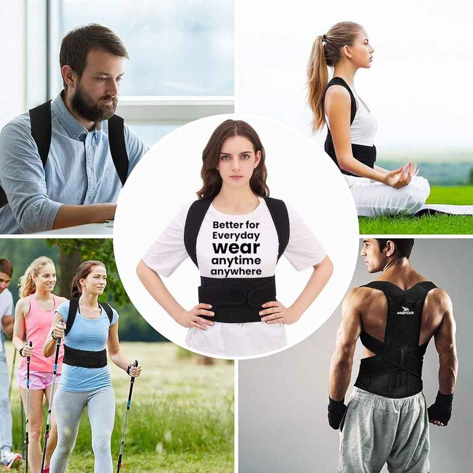 Mayor Posture Corrector For Back Support, Back Pain, Back Straight & Supporter (Free Size)