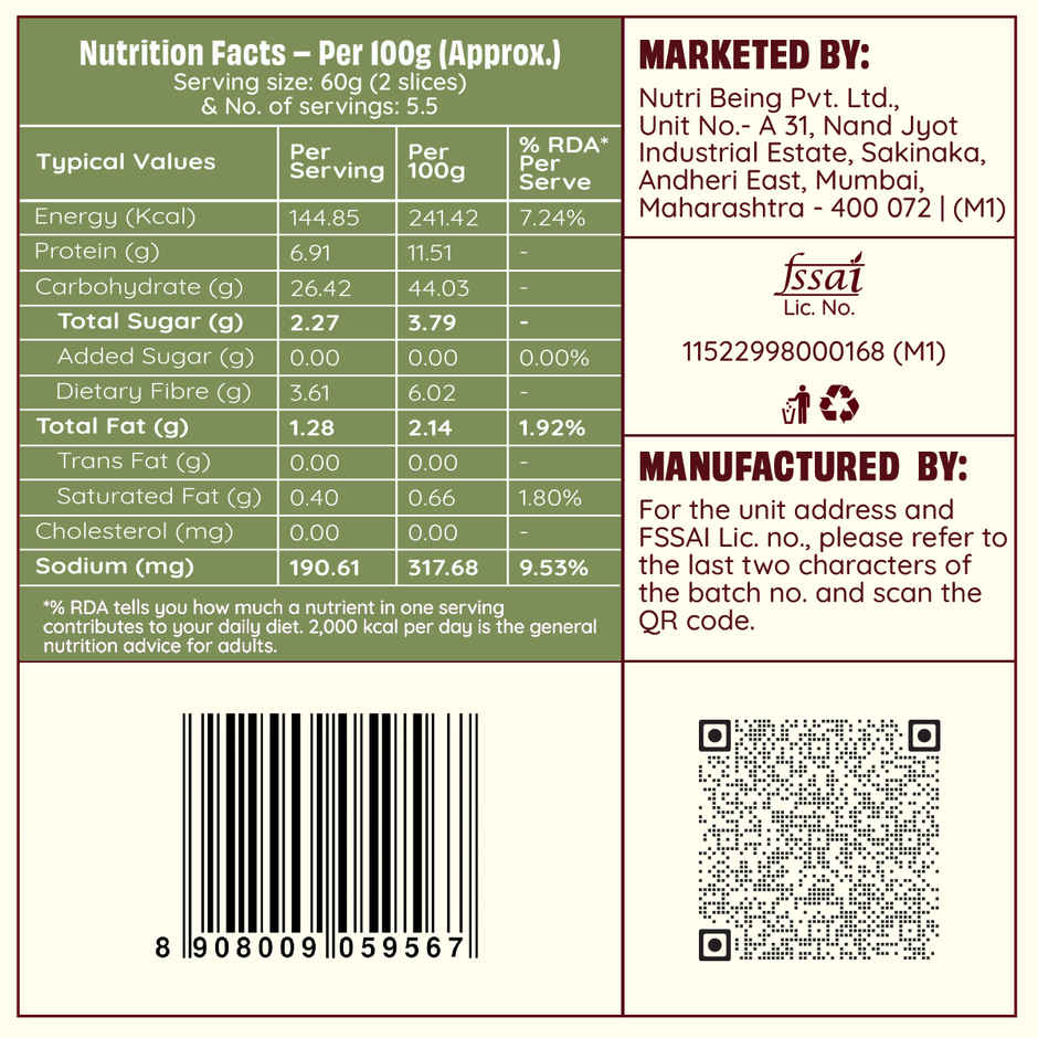 The Health Factory Zero Maida Olive & Rosemary Sourdough | Clean Label