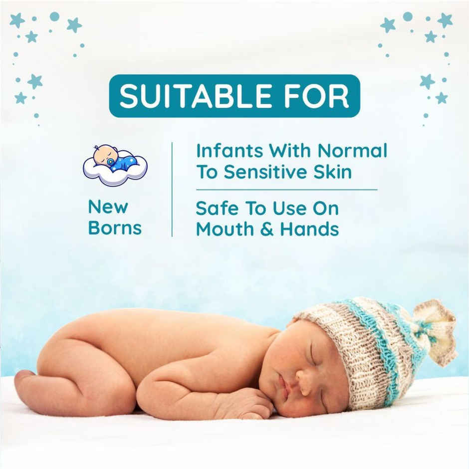 Mother Sparsh Water Baby Wipes For Kids | 0 - 3 years | 72 Pulls Per Pack