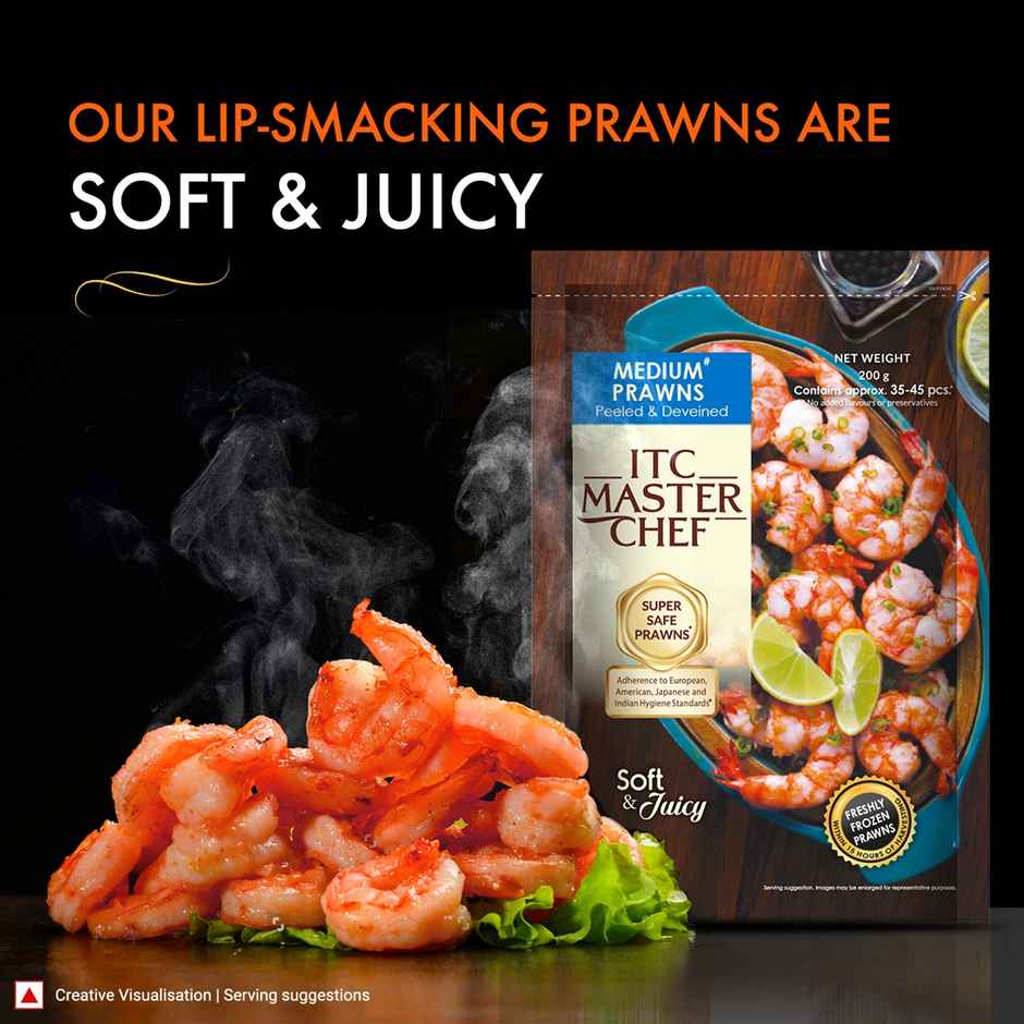 ITC Master Chef Medium Prawns | Peeled & Deveined | High Protein