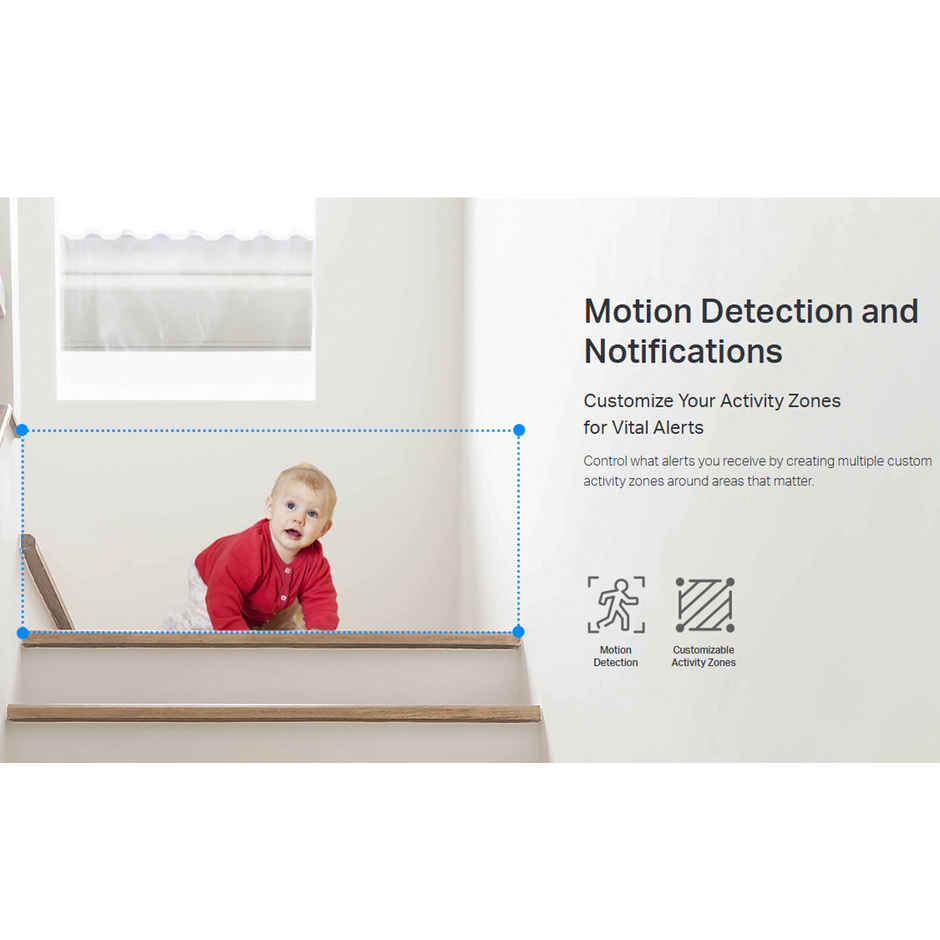 TP-Link Tapo C210 360Degree 3MP Full HD 2304 X 1296P Video Pan/Tilt Smart Wi-Fi Security Camera | Alexa Enabled | 2-Way Audio| Night Vision| Motion Detection | Indoor CCTV -  White