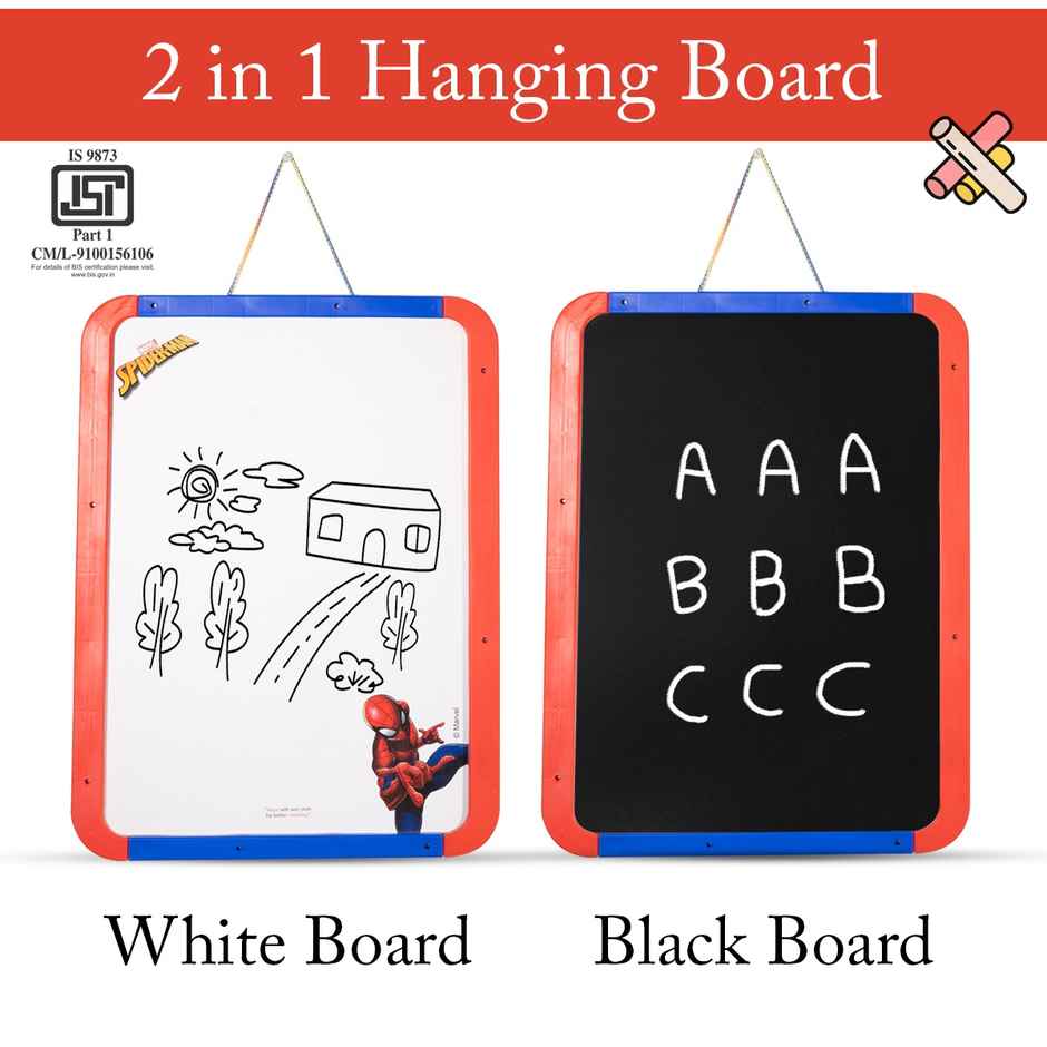 Itoys 2 in 1 Hanging Board Big- Spiderman (Colour May Vary)