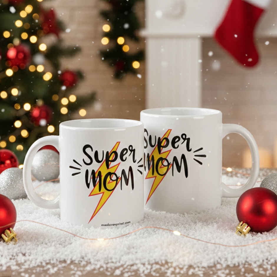 Mad Over Print's Super Mom Mug