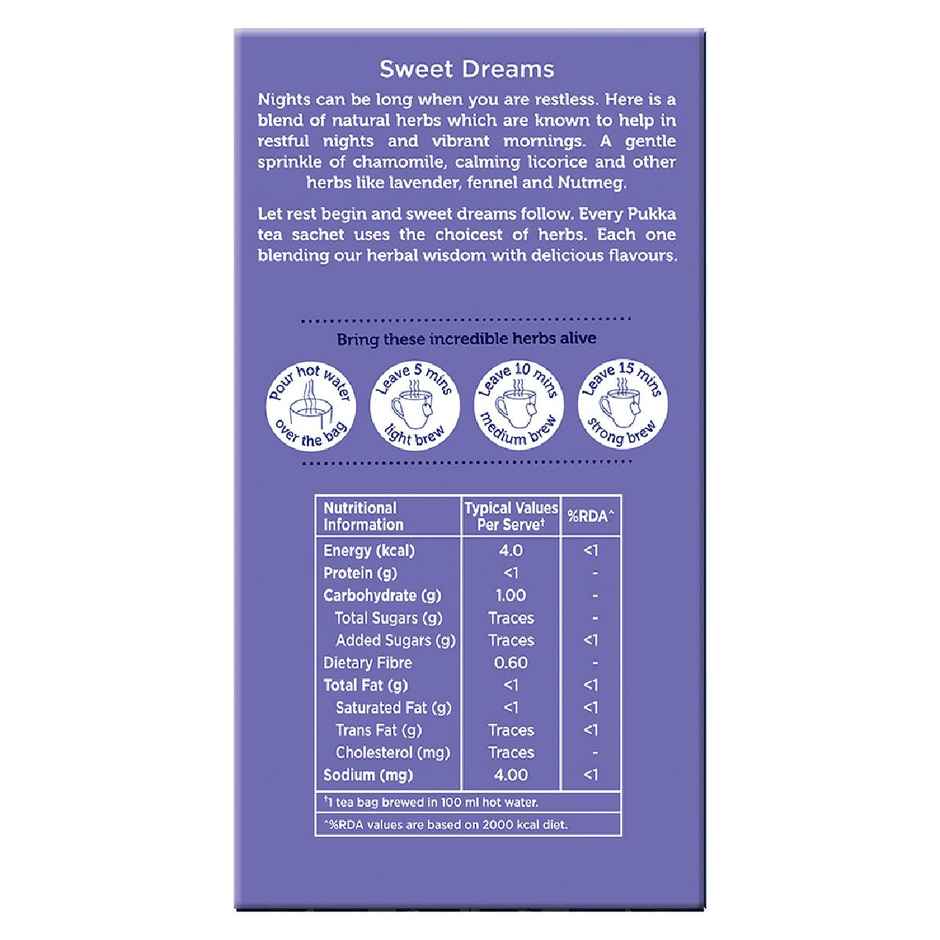 Pukka Chamomile and Lavender for Night Time Sleep I Herbal Infusions