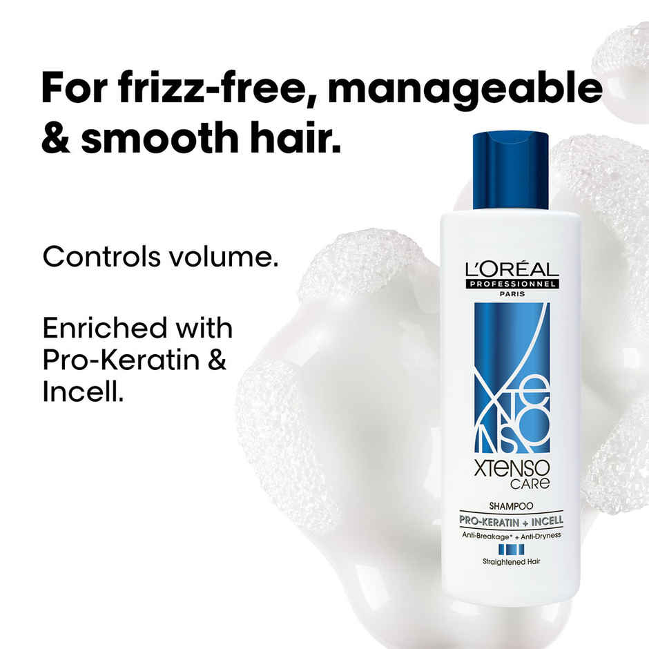 L'Oreal Professionnel Xtenso Care Shampoo For Frizz-Free, Smooth & Manageable Hair