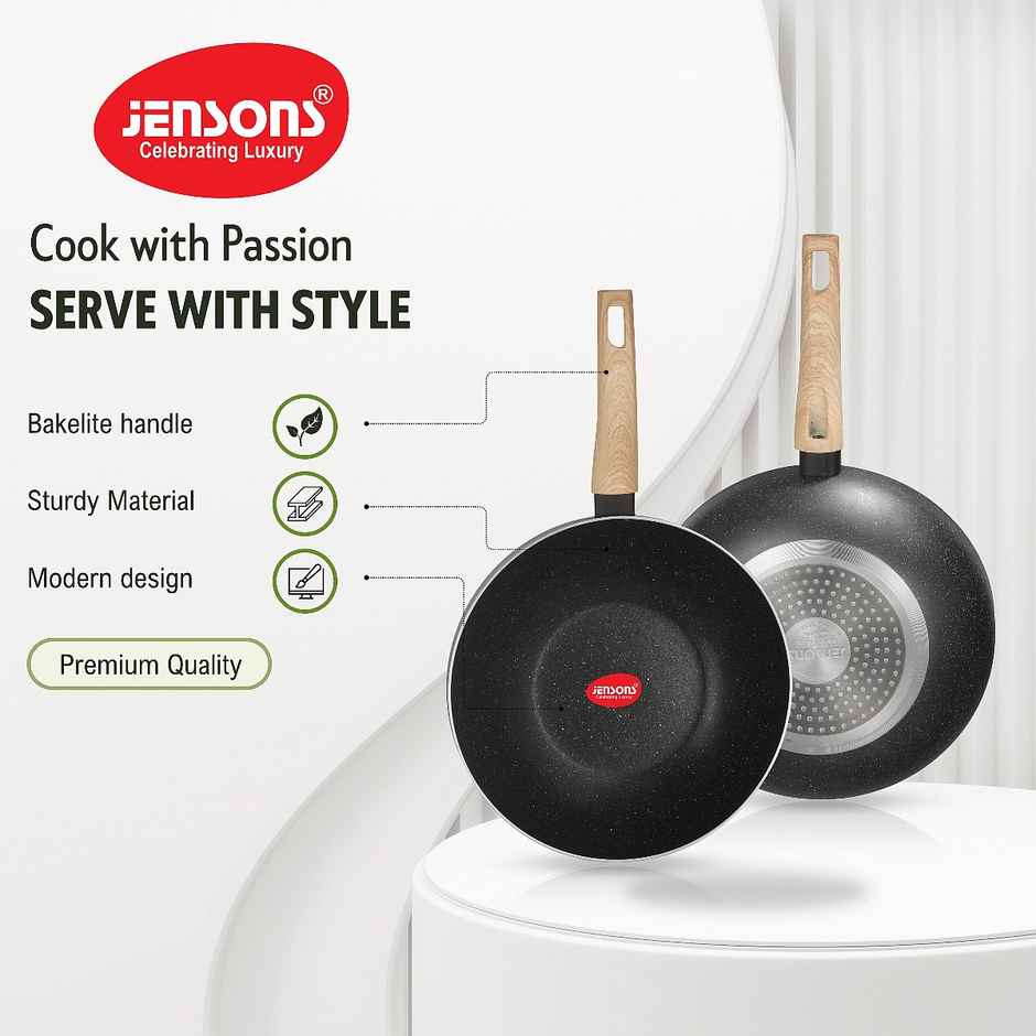 Jensons Cuisine Wok/ Saute Pan 28 cm Induction Compatible