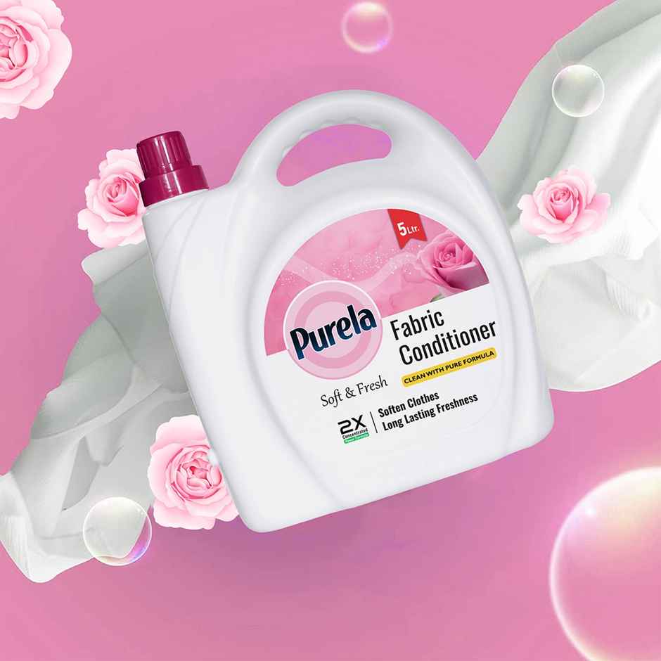 Purela Rose After Wash Fabric Conditioner Liquid Softener | Eco-Friendly & Biodegradable