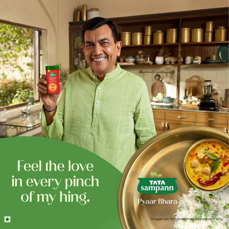 Tata Sampann Hing, Compounded Asafoetida | Bandhani Hing, Strong Flavour & Aroma