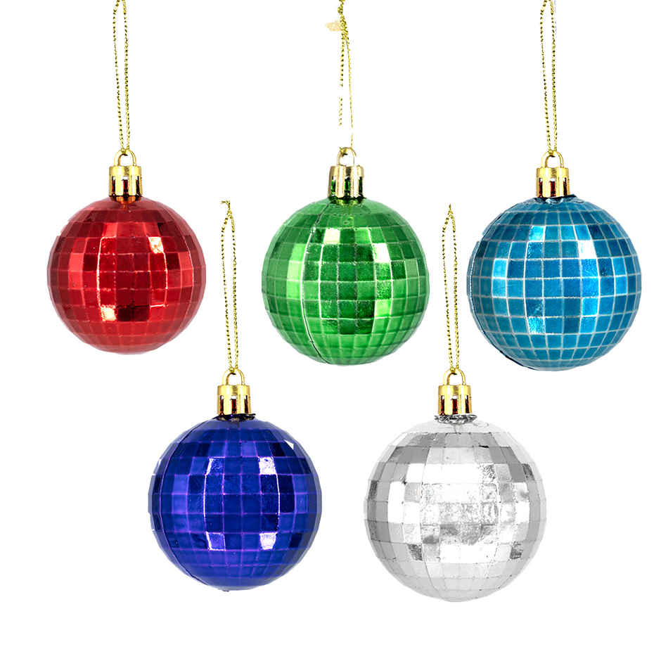 Christmas Diamond Balls | Multicolour | 5 cm | Gullak