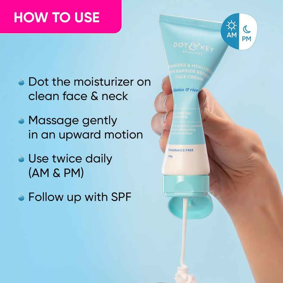 Dot & Key Ceramides & Hyaluronic Hydrating Face Cream For Dry Skin