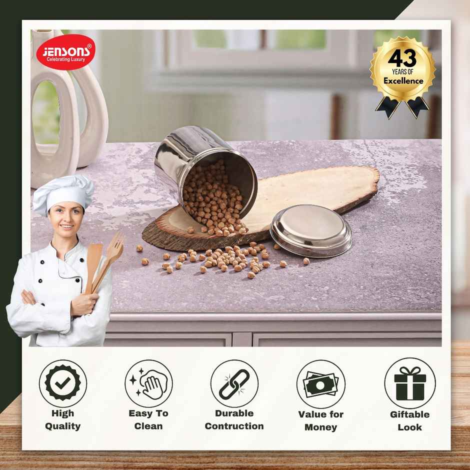 Jensons Supreme Stainless Steel Canister 12 cm