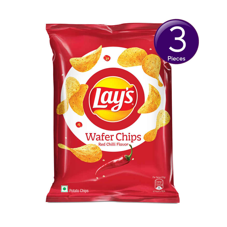 Lay's Wafer Chips Red Chilli Combo