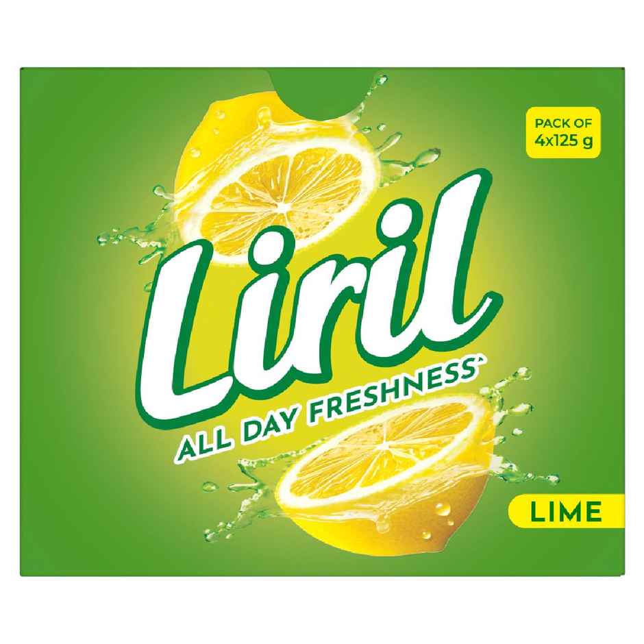 Liril Lime & Tea Tree Oil Soap (Pack Of 4)