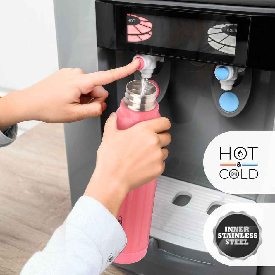 Flair Arrow Stainless Steel Inner Insulated Water Bottle 900Ml Pink