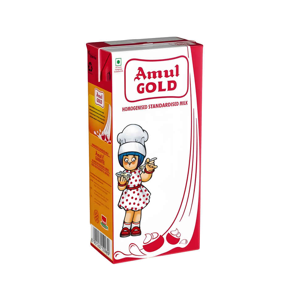 Amul Gold Homogenised Standardised Milk (Tetra Pack)