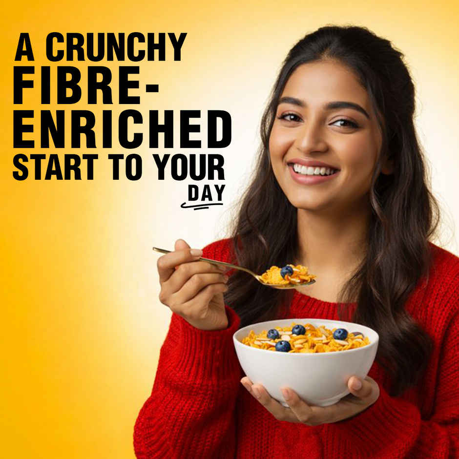 Bagrry's Corn Flakes Plus Original Healthier - Added Fibre
