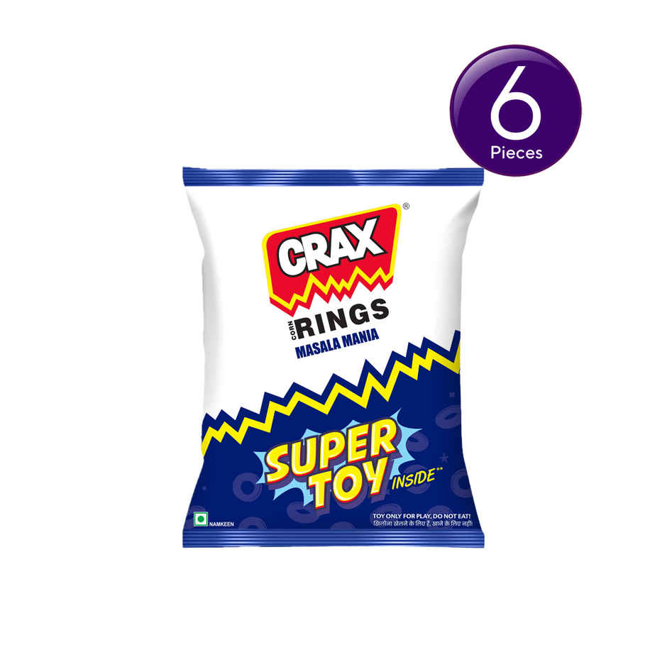 Crax Corn Rings Masala Mania Puff Snacks Combo 