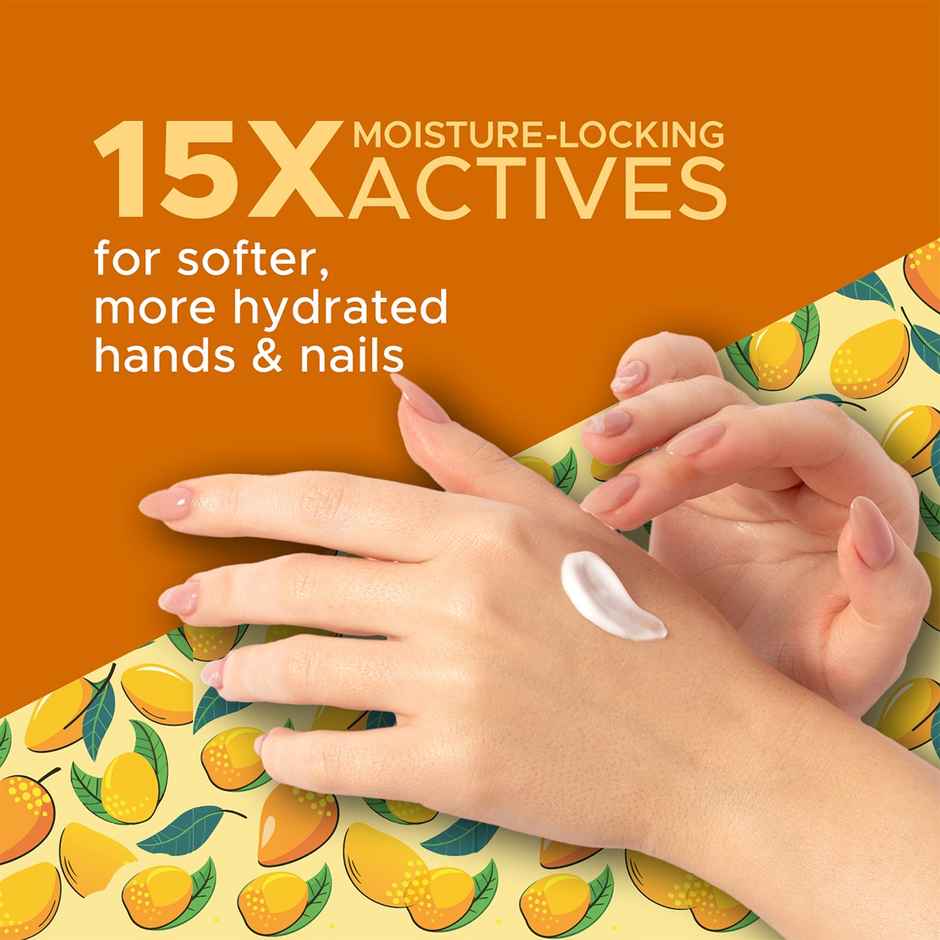 Puresense Mango Mousse Non-Sticky Hand And Nail Cream Infused With Biotin, Glycerin