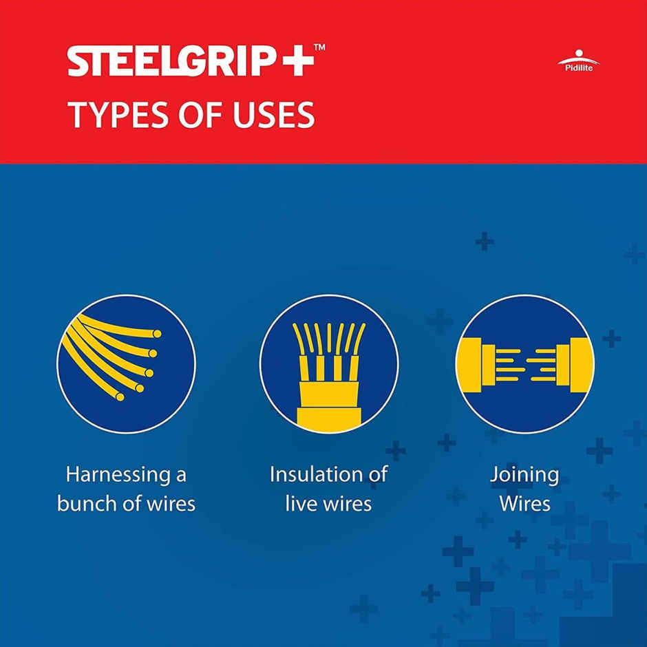Steelgrip PVC Electrical Insulation Tape 6m | Self-Adhesive Wire Protection Tape