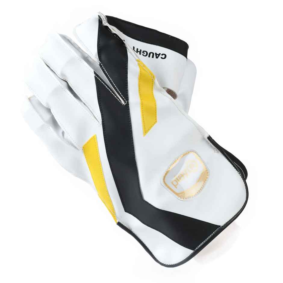 Playr Unisex Adult Cricket Caught Keeping Gloves Leather With Grit Ruber Palm for All Season Adult