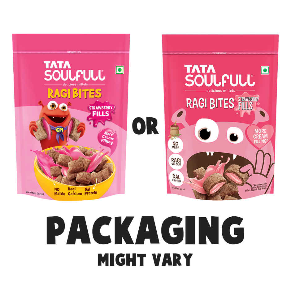 Soulfull Ragi Bites - Strawberry Fills