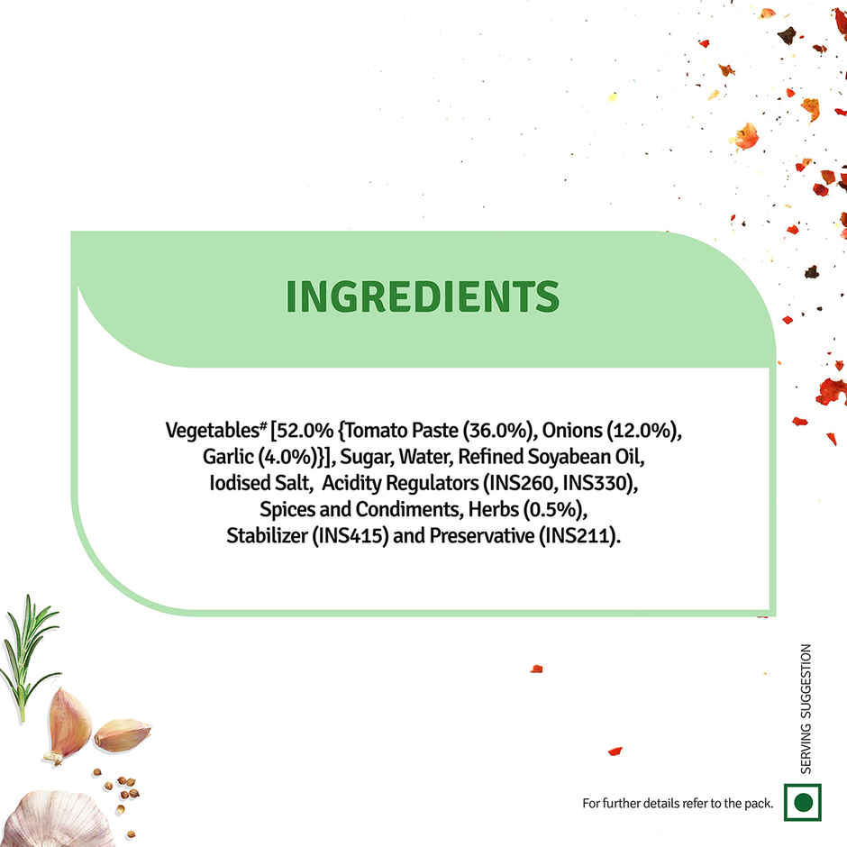 Veeba Pasta & Pizza Sauce Herby Tomato I Red Pasta Sauce