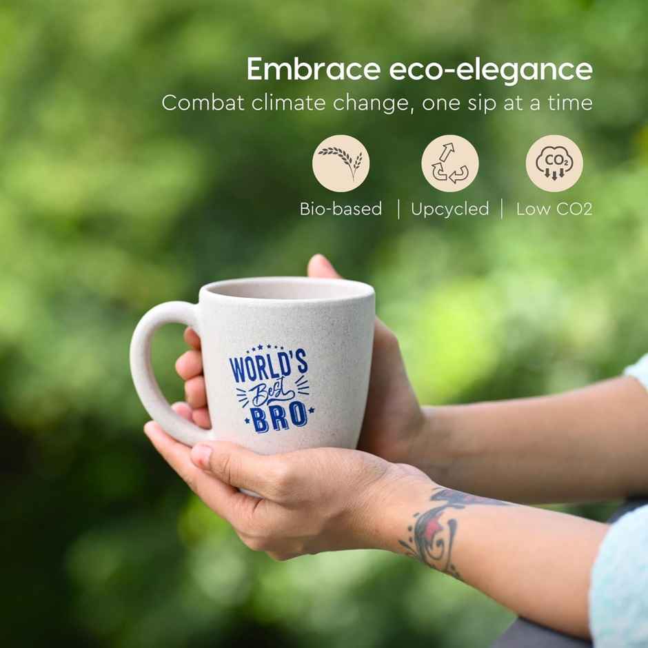 Eha Earth-Friendly Thank You Gift | 300 ml Coffee Mug for Colleagues & Friends | Sand Castle