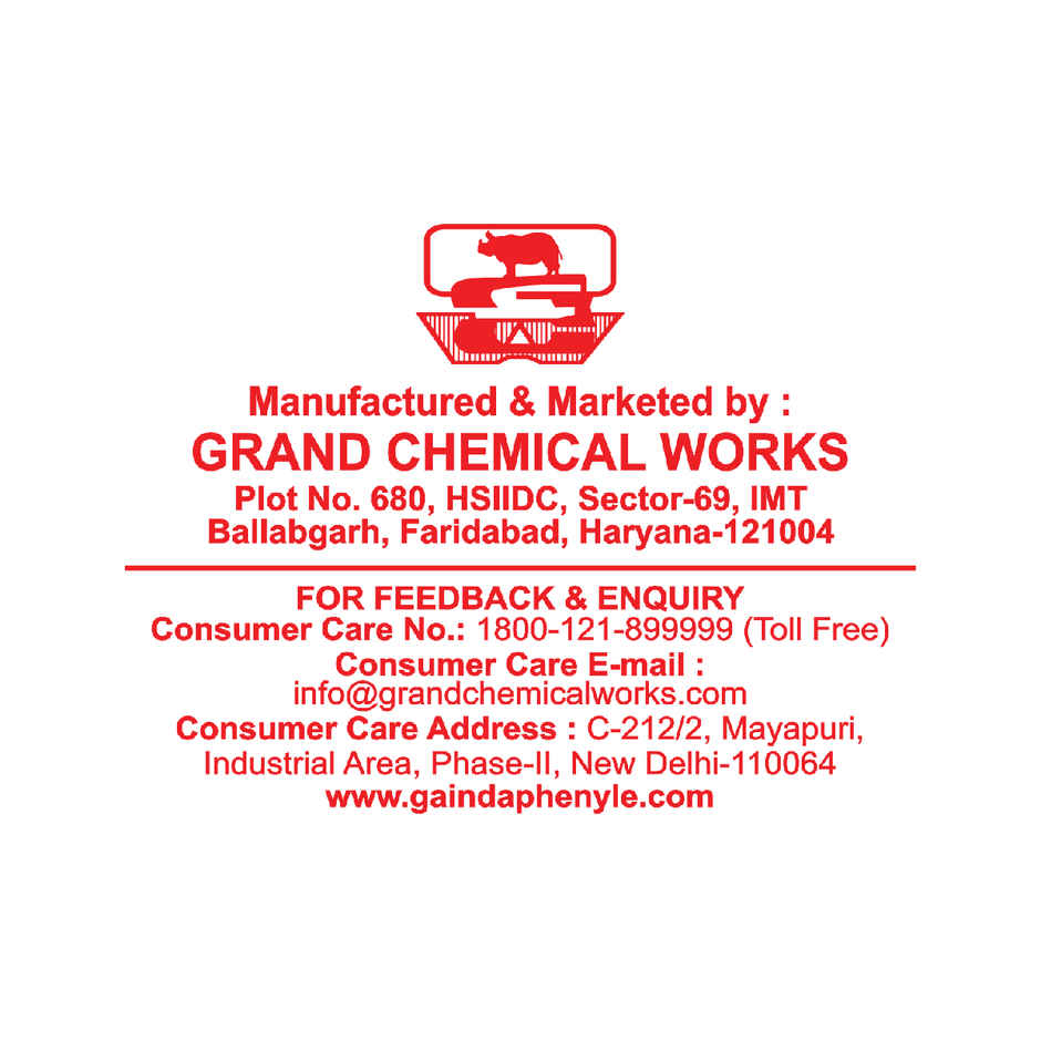 Gainda Black Phenyle Surface Disinfectant, Floor Cleaner Kills 99.9% Germs
