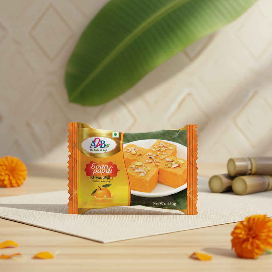 A2B Soan Papdi Orange | Traditional Indian Sweet