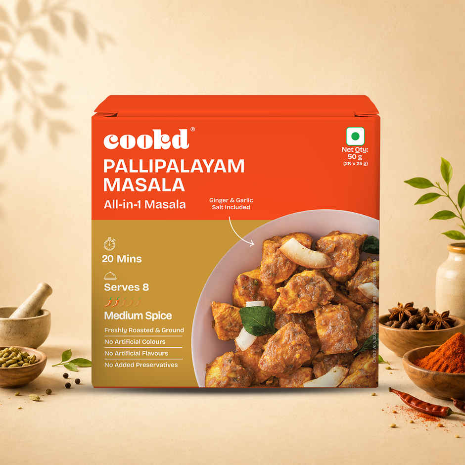 Cookd Pallipalayam Chicken & Mutton Masala - Authentic Fry Masala