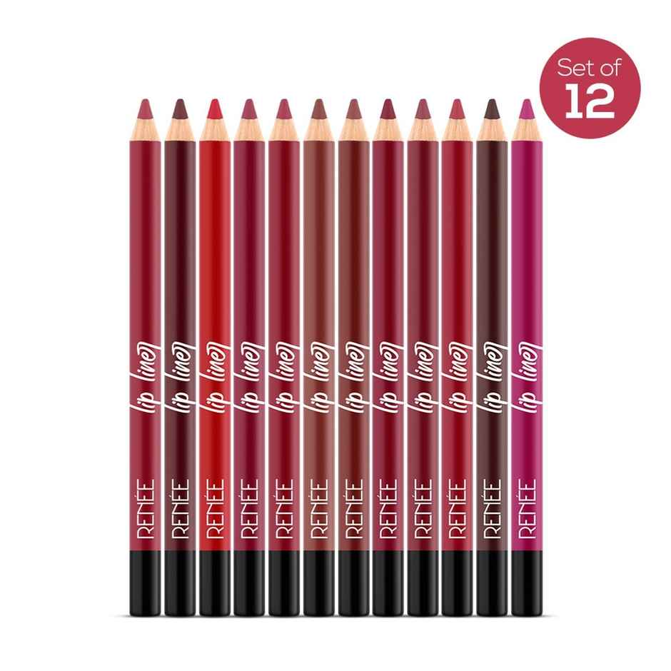 Renee Define Matte Lip Liner | Set of 12