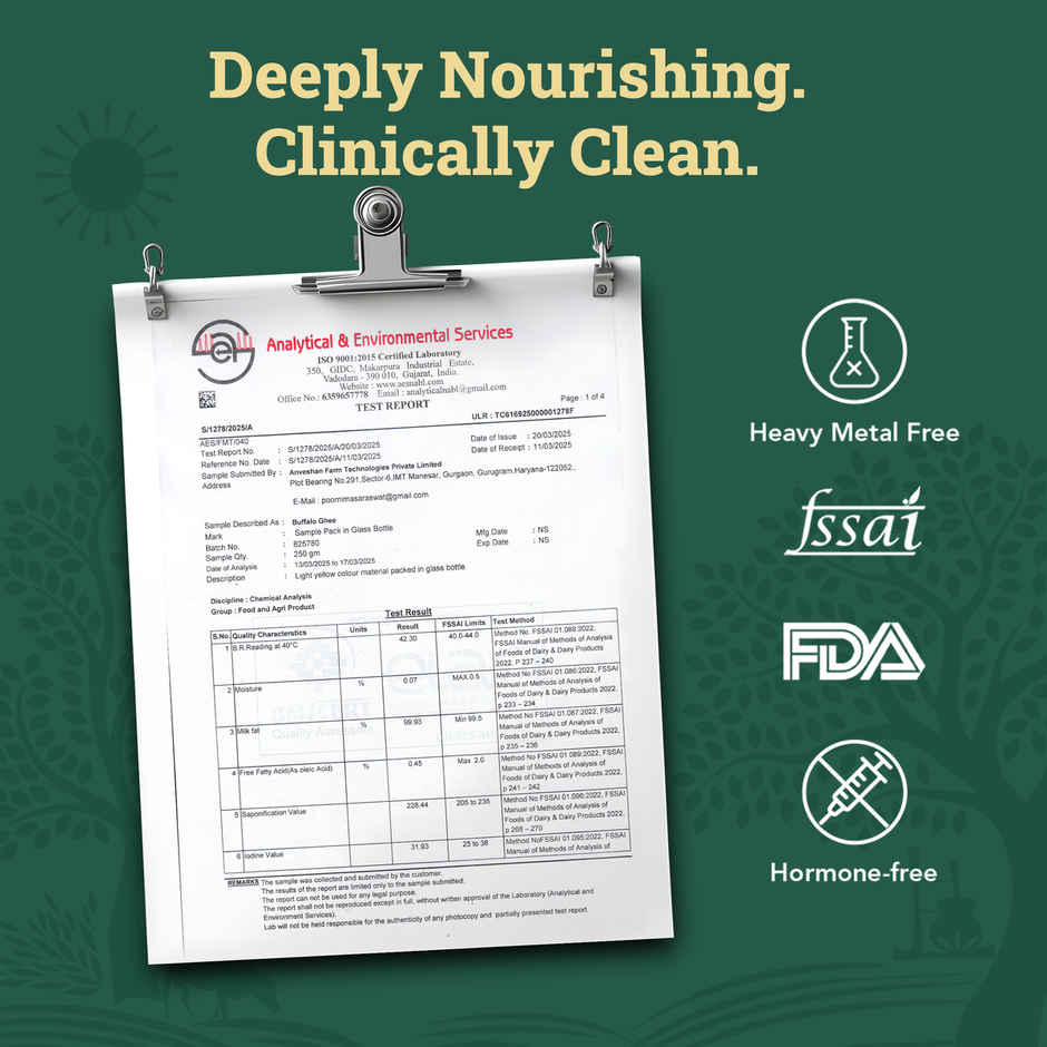 Anveshan Desi Buffalo Ghee