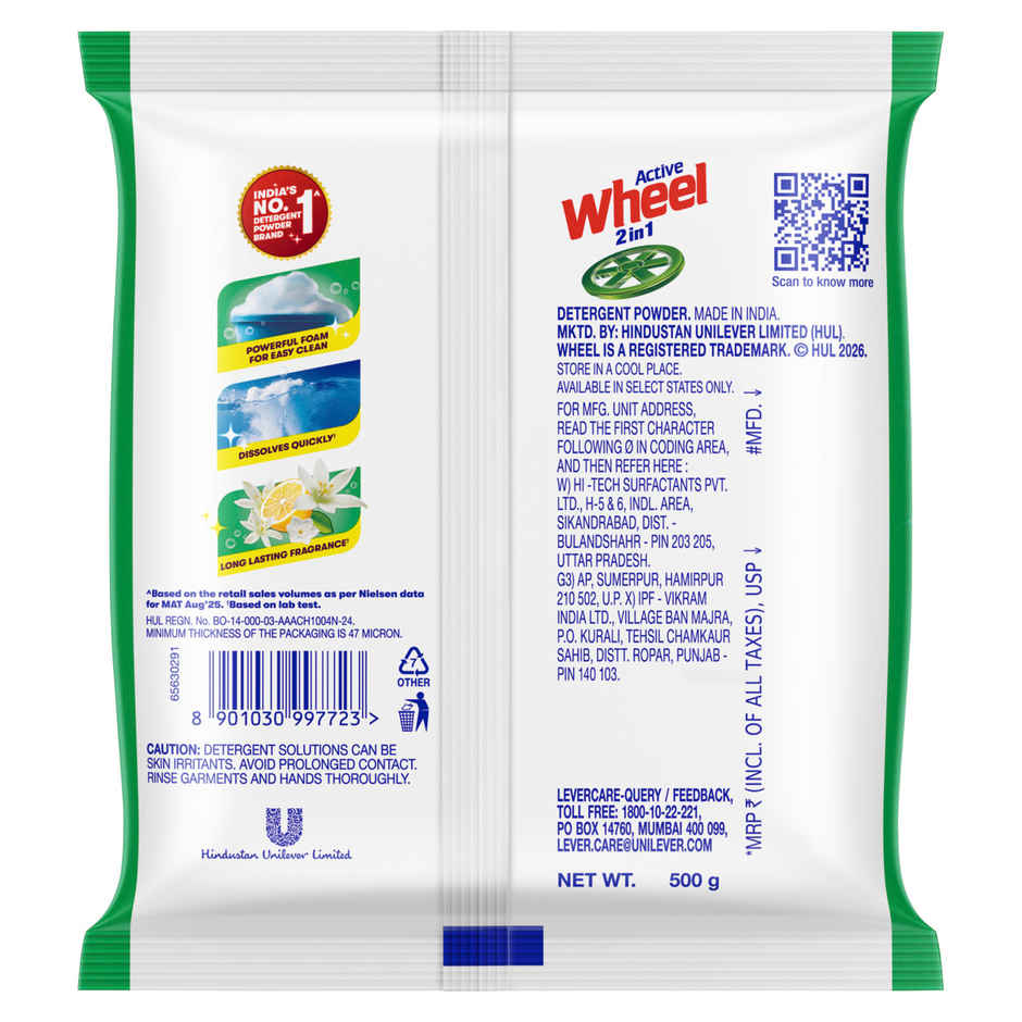 Wheel Detergent Powder | Lemon & Jasmine