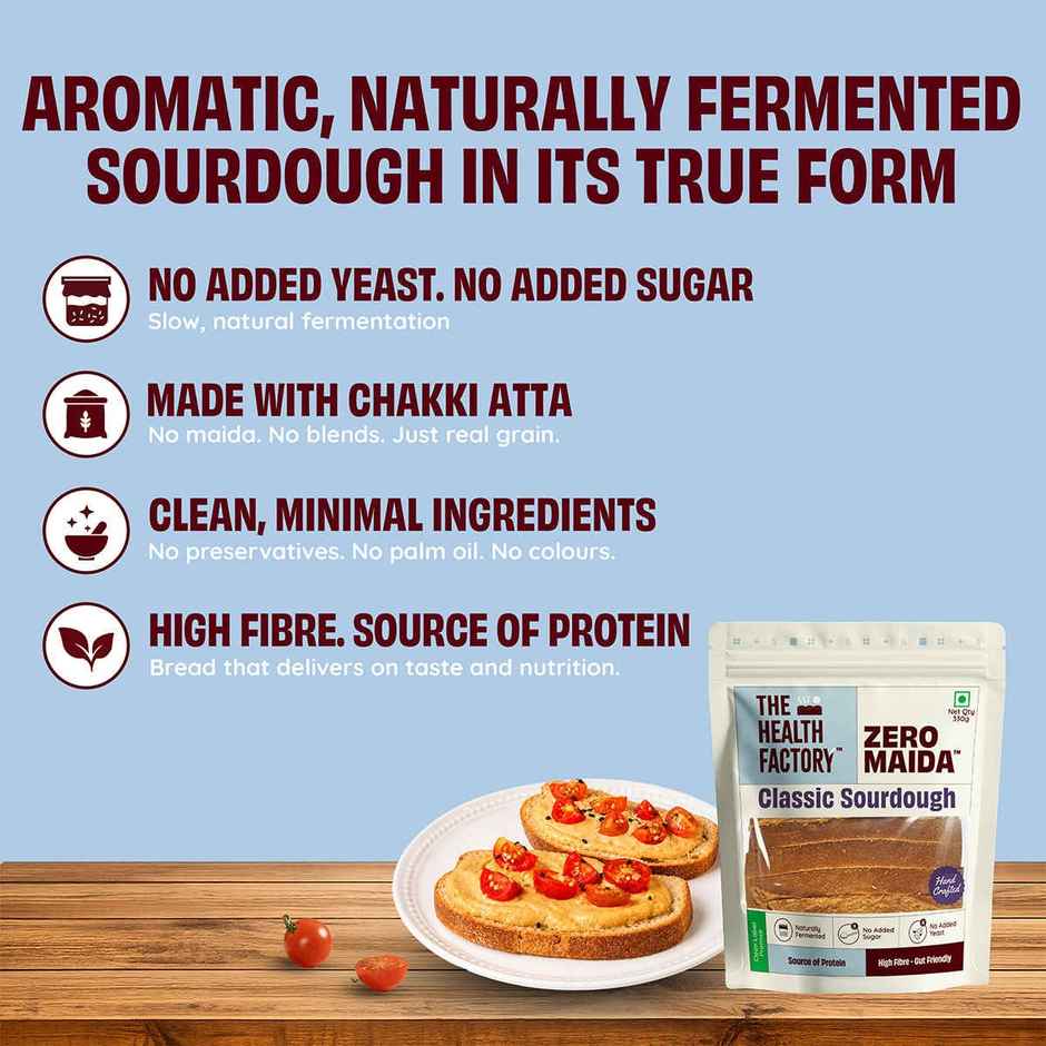 The Health Factory Zero Maida Classic Sourdough | Clean Label