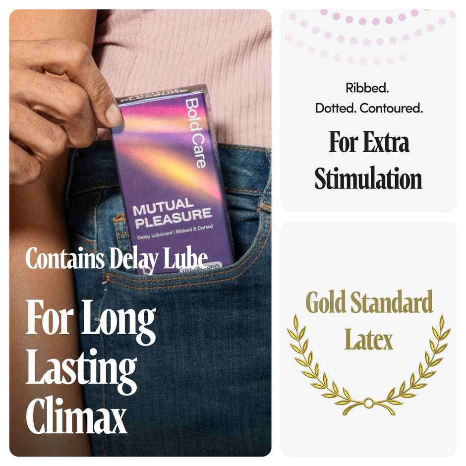 Bold Care 404 Mutual Pleasure Condoms For Men | Pack of 10