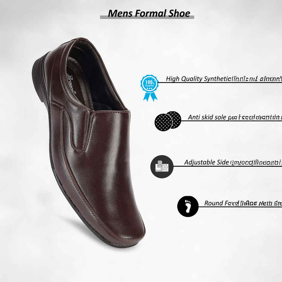 Paragon Men's Brown Pvc Formal Shoes K11240G UK 6