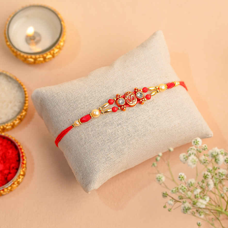 Rakhi for Brother | Om | Religious | Pack of 1 | Shree Rakhi
