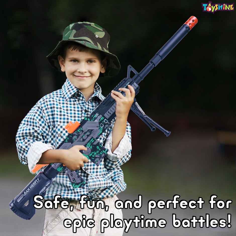 Toyshine 103cm Dual Mode Electric Blaster Gun with 1000 Gelly Balls for Long Range Shooting Fun