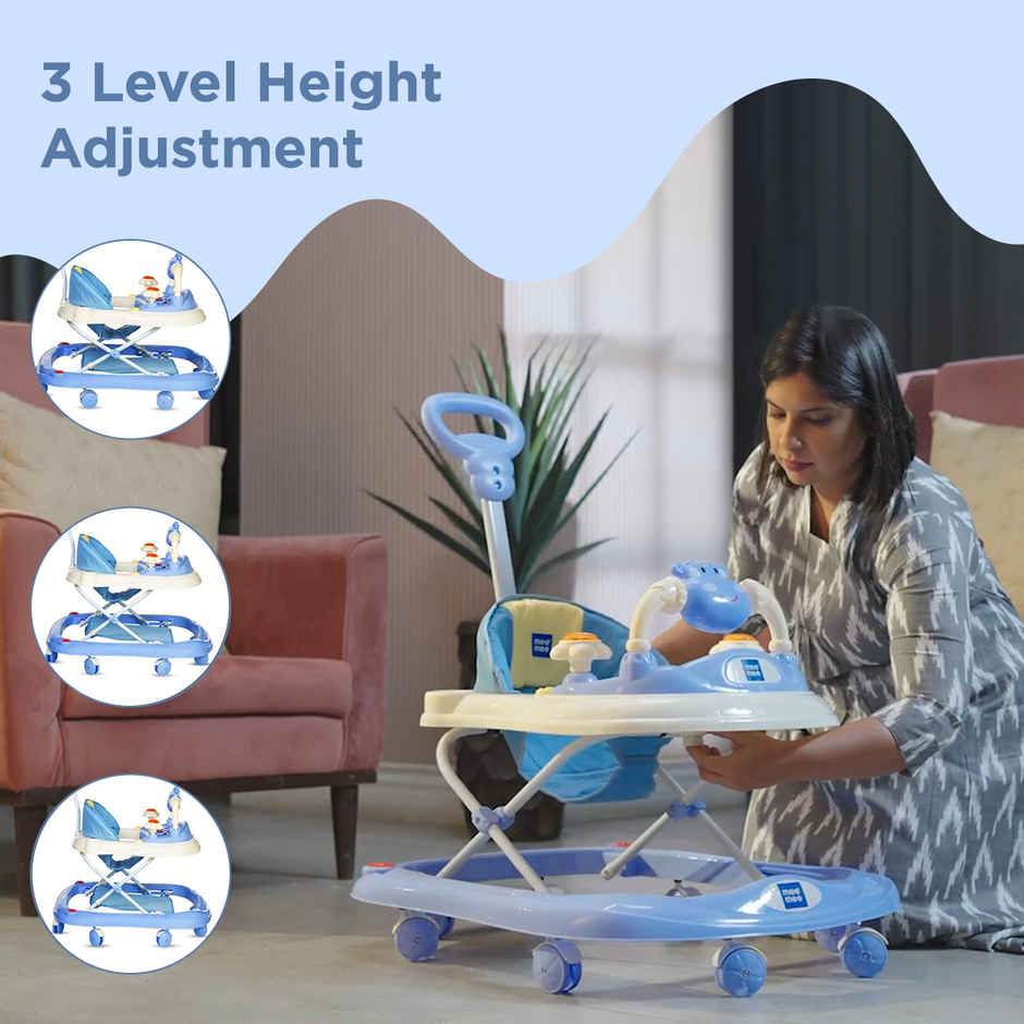 Mee Mee 360 Baby Activity Walker | 6 to 18 Months | 15kg | Blue
