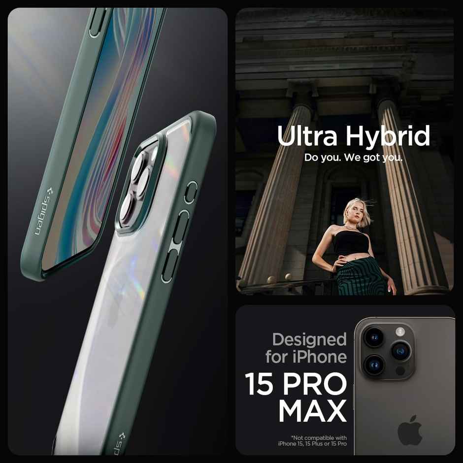 Spigen iPhone 15 Pro Max Ultra Hybrid Crystal Clear