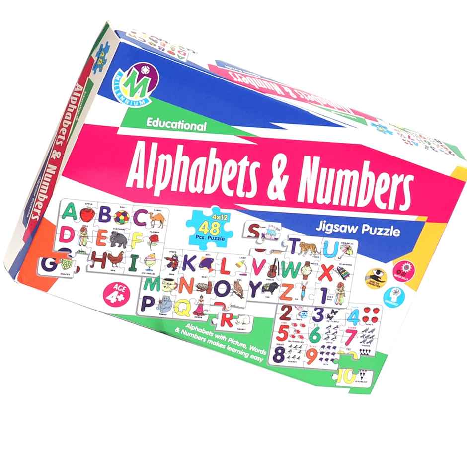 Millennium Puzzle Set Junior Alphabets & Numbers Me-175