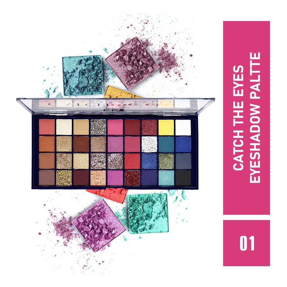 Mattlook Catch the Eyes Eyeshadow Palette | Highly Pigmented | Shimmer & Matte | Waterproof | Shade 01