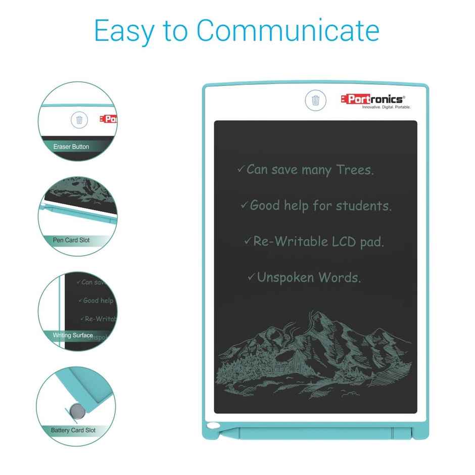 Portronics Ruffpad 8.5 Inch Re-Writable Lcd Pad